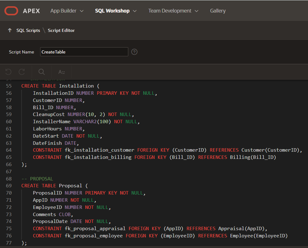 Monster Video Database System